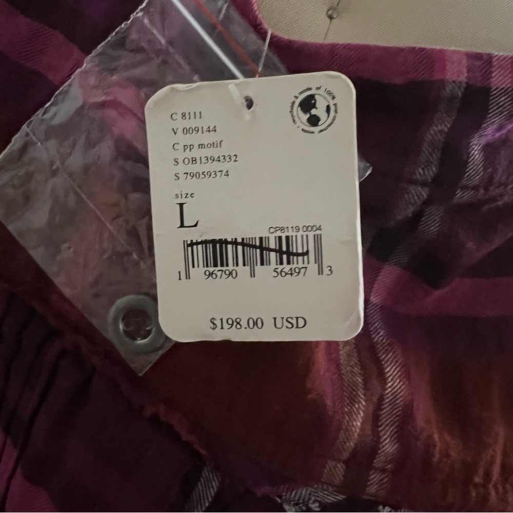 Free People Outlaw Boho Plaid Maxi Top Midi Dress Size: Large - Picture 5 of 12
